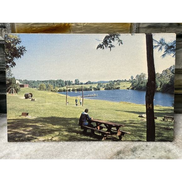 Vintage Postcard Lot Groundhog Mtn Carroll County & Hillsville Virginia Camping - Picture 4 of 5